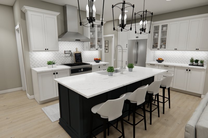 House Design - Interior - Kitchen 1 for Craftsman House Plan #51-1420 - 5 bed, 4.5 bath