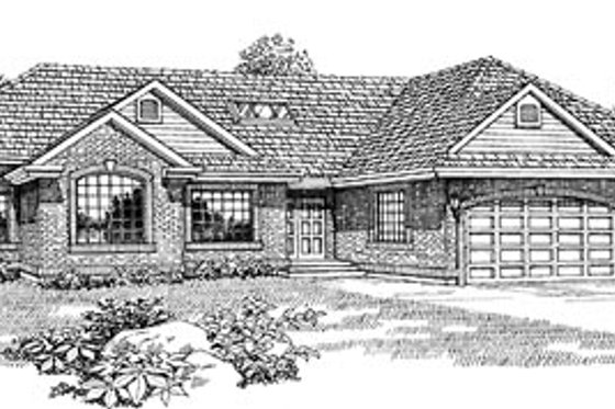 Exterior - Front Elevation for Traditional House Plan #47-290 - 3 bed, 2.5 bath