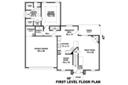 European Style House Plan - 3 Beds 2.5 Baths 1658 Sq/Ft Plan #81-13867 