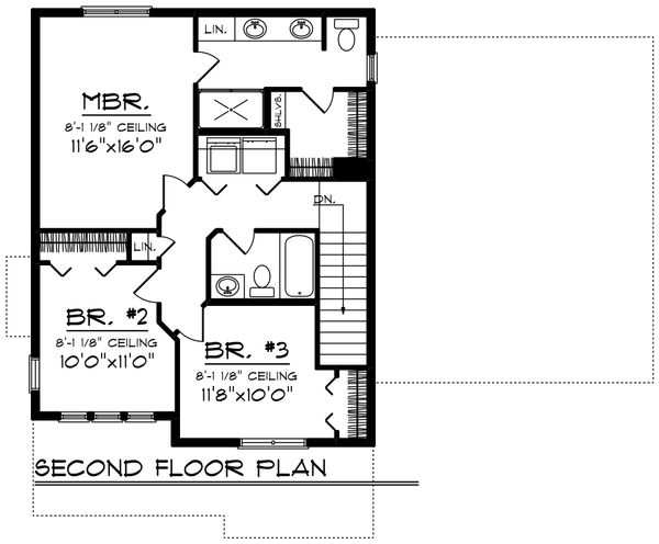 House Plan Design - Modern Floor Plan - Upper Floor Plan #70-1413