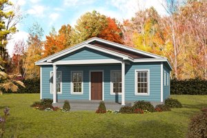 Country Exterior - Front Elevation Plan #932-352