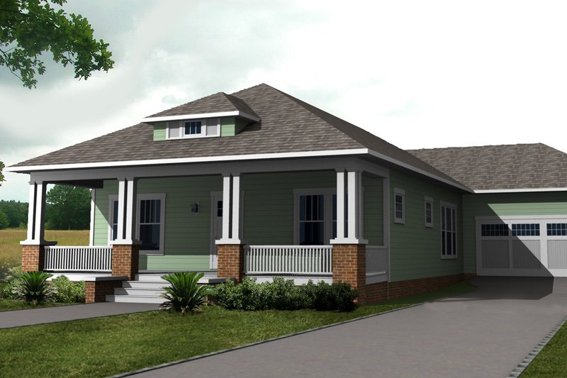 House Blueprint - Photo 3 for Craftsman House Plan #461-26 - 3 bed, 2 bath