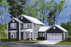 Farmhouse Exterior - Front Elevation Plan #513-2308