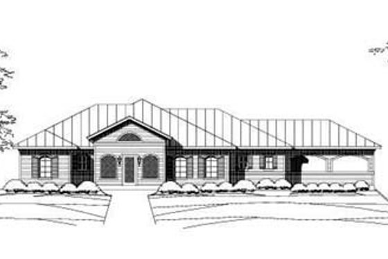 Exterior - Front Elevation for Country House Plan #411-124 - 3 bed, 2.5 bath