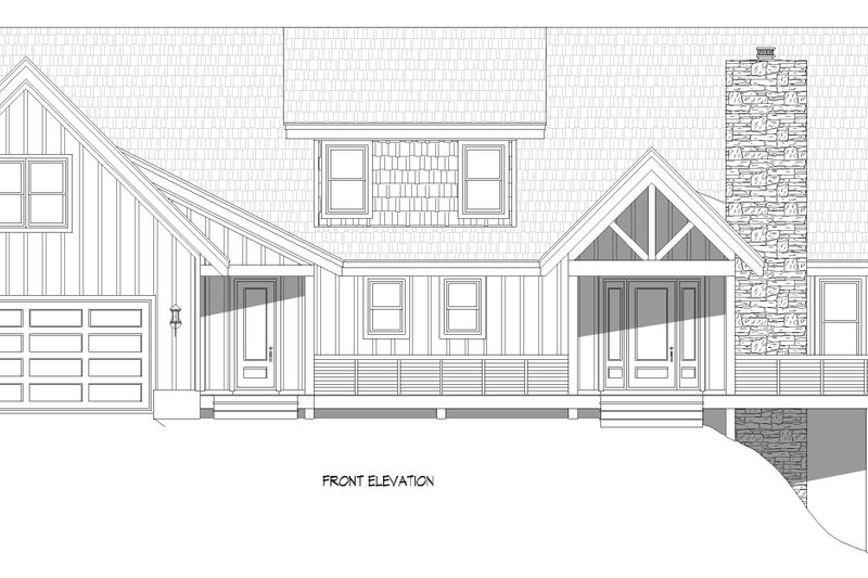 Home Plan - Exterior - Front Elevation 4 for Country House Plan #932-1452 - 3 bed, 3.5 bath