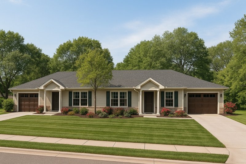 Architectural House Design - Traditional Exterior - Front Elevation Plan #17-2404