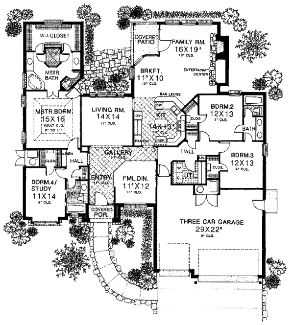 European Floor Plan - Main Floor Plan #310-855