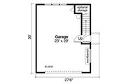 Traditional Style House Plan - 0 Beds 1 Baths 414 Sq/Ft Plan #124-1155 