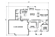 European Style House Plan - 4 Beds 3.5 Baths 3192 Sq/Ft Plan #67-570 