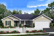 Ranch Style House Plan - 3 Beds 2 Baths 1310 Sq/Ft Plan #21-342 