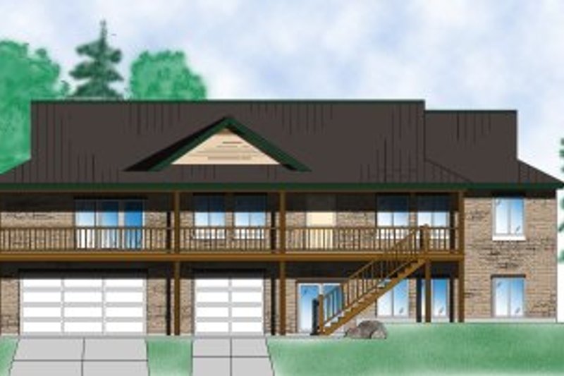 Home Plan - Country Exterior - Front Elevation Plan #5-145