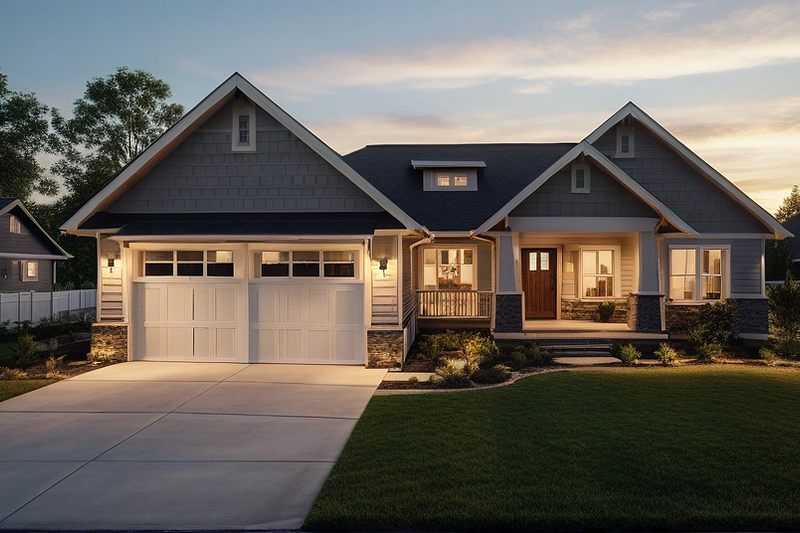 Architectural House Design - Photo 3 for Farmhouse House Plan #1109-18 - 3 bed, 2 bath