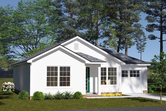 Exterior - Other Elevation 2 for Cottage House Plan #513-2403 - 2 bed, 2 bath