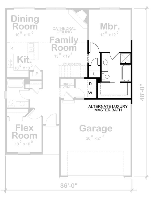 Home Plan - European Floor Plan - Other Floor Plan #20-2176