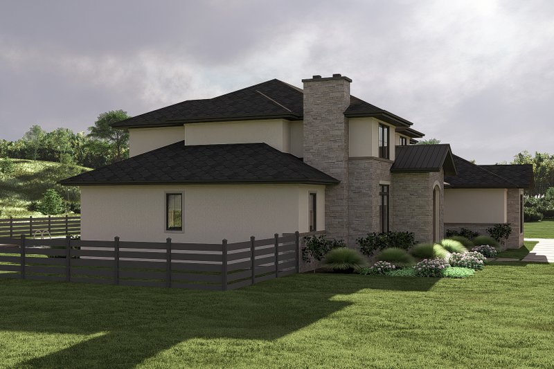 House Design - Exterior - Other Elevation for Mediterranean House Plan #455-394 - 4 bed, 3.5 bath