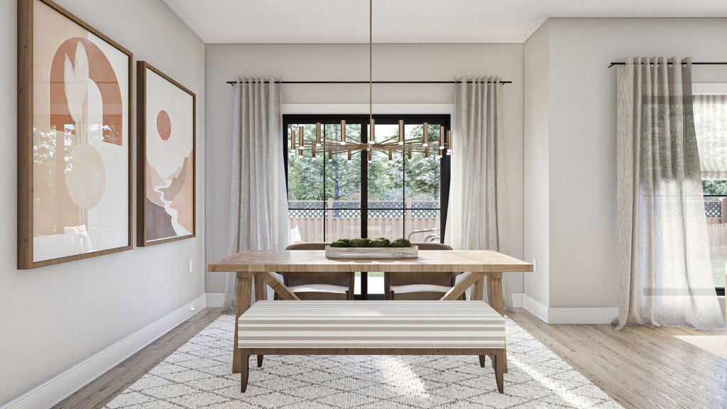 Interior - Dining Room for Modern House Plan #455-665 - 3 bed, 2.5 bath