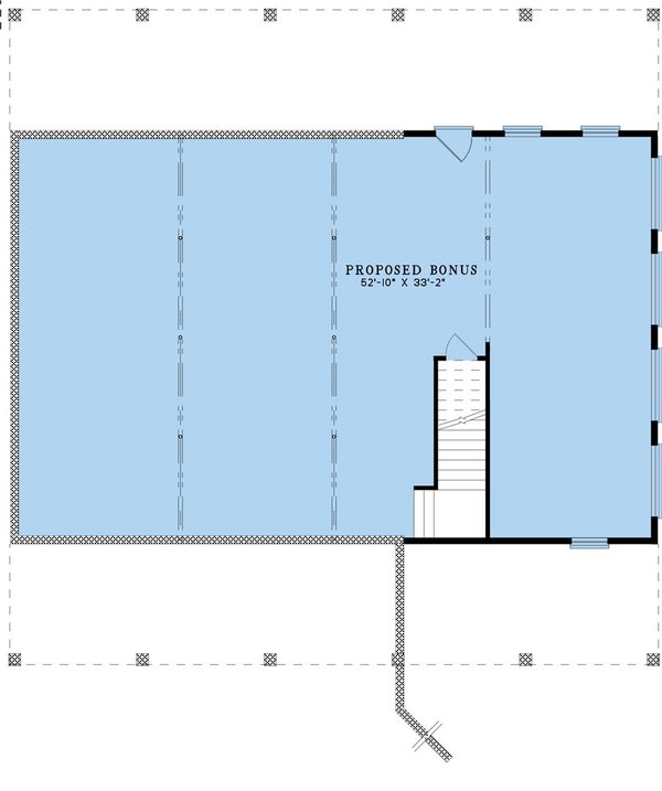 Architectural House Design - Farmhouse Floor Plan - Lower Floor Plan #923-329