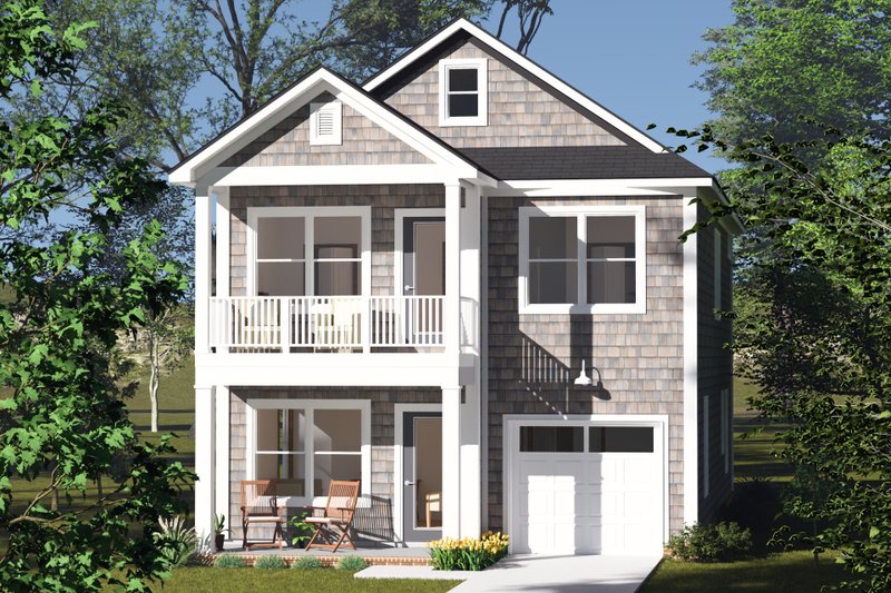 House Blueprint - Cottage Exterior - Front Elevation Plan #513-2325
