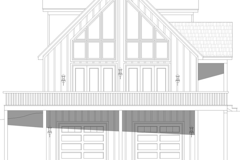 Architectural House Design - Exterior - Other Elevation 1 for Country House Plan #932-995 - 3 bed, 2 bath
