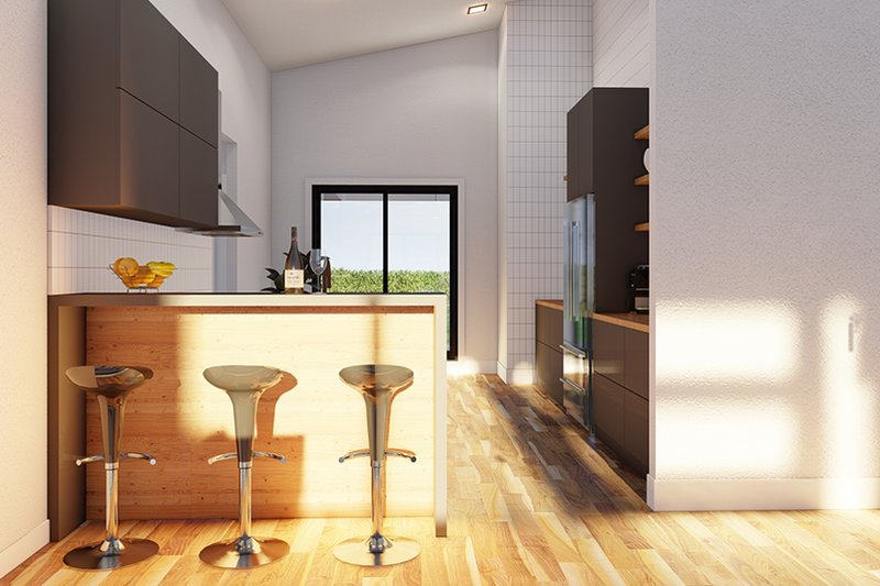 House Blueprint - Interior - Kitchen 2 for Contemporary House Plan #923-320 - 3 bed, 2.5 bath