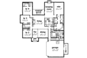 European Style House Plan - 4 Beds 3 Baths 2862 Sq/Ft Plan #16-311 