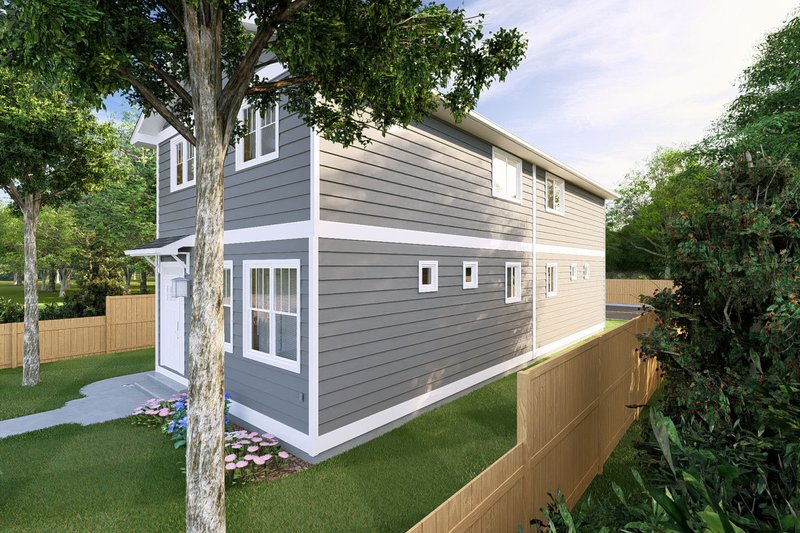 House Blueprint - Exterior - Front Elevation 3 for Traditional House Plan #126-277 - 3 bed, 2 bath