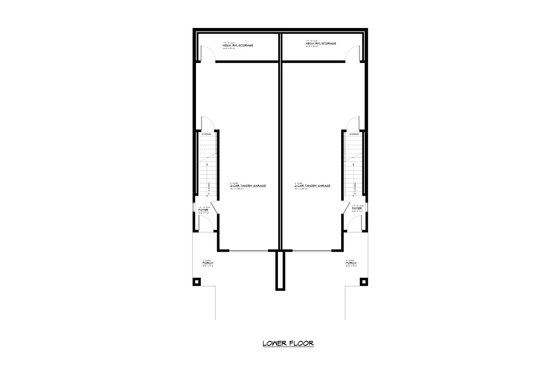 Floor Plan - Lower Floor for Contemporary House Plan #1066-241 - 6 bed, 4.5 bath