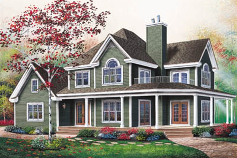 Dream House Plan - Country Exterior - Front Elevation Plan #23-2060