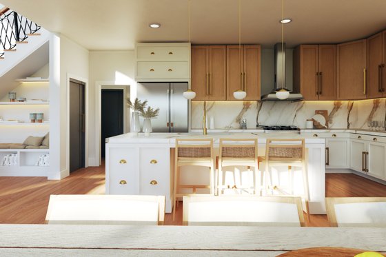 Interior - Kitchen 1 for Barndominium House Plan #1064-313 - 5 bed, 3 bath