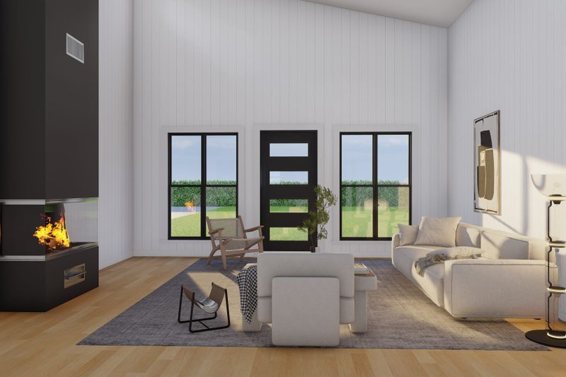 Architectural House Design - Interior - Family Room 1 for Modern House Plan #923-433 - 3 bed, 2 bath