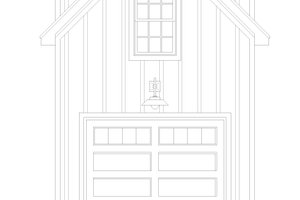 Exterior - Front Elevation 3 for Country House Plan #932-215, 0 bath