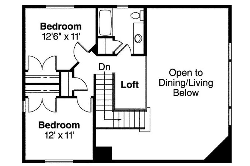 Home Plan - Floor Plan - Upper Floor for Traditional House Plan #124-717 - 3 bed, 2.5 bath
