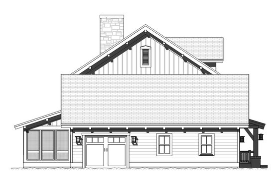 Exterior - Other Elevation 1 for Craftsman House Plan #901-123 - 3 bed, 2.5 bath
