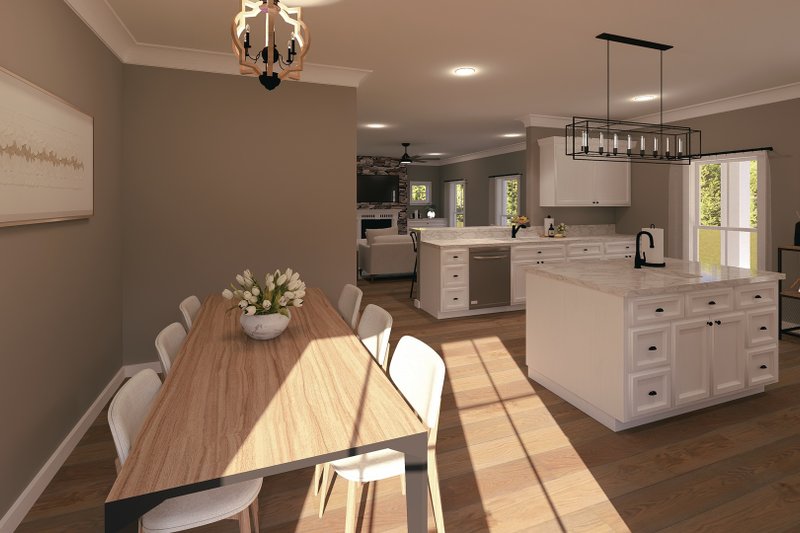 Home Plan - Interior - Kitchen 2 for Farmhouse House Plan #44-233 - 2 bed, 1 bath