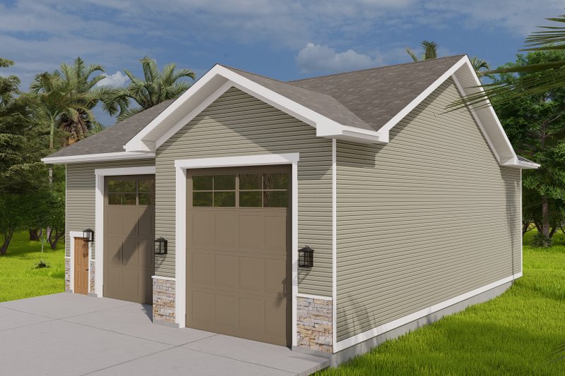Dream House Plan - Exterior - Front Elevation 4 for Traditional House Plan #1060-157, 0.5 bath