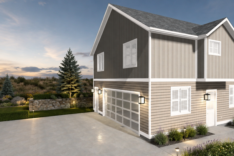Home Plan - Exterior - Front Elevation 4 for Traditional House Plan #1060-500 - 2 bed, 1.5 bath