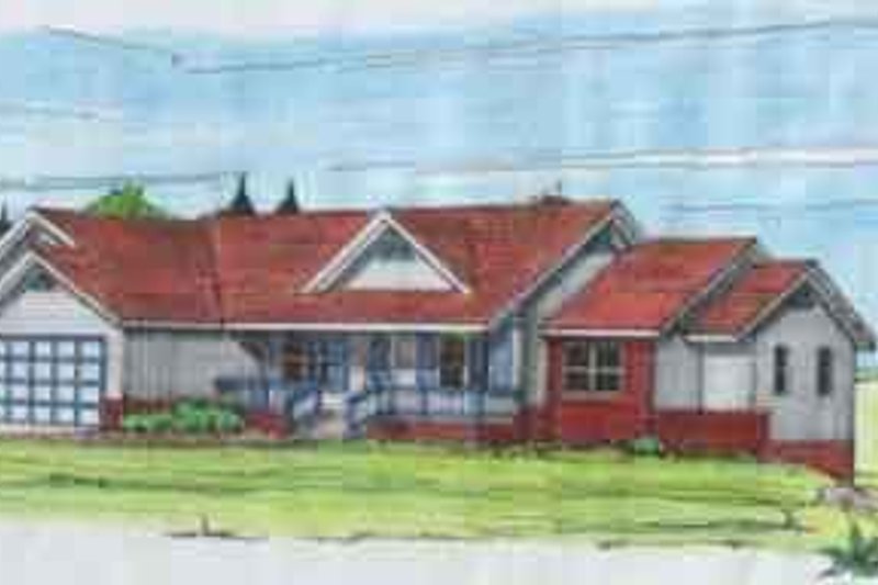 House Blueprint - Traditional Exterior - Front Elevation Plan #117-138