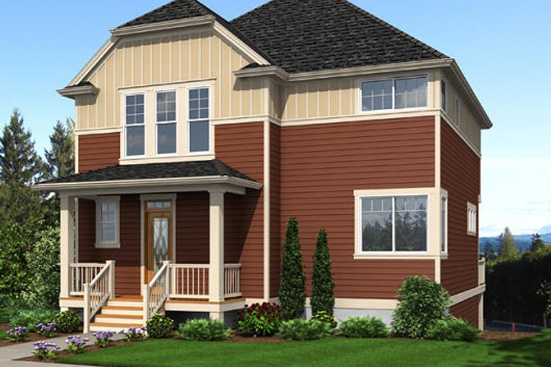 Traditional Style House Plan - 4 Beds 3.5 Baths 2178 Sq/Ft Plan #48-503