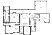 Mediterranean Style House Plan - 4 Beds 3 Baths 2642 Sq/Ft Plan #69-149 