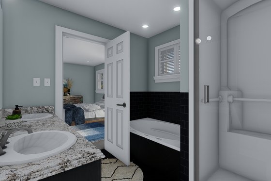 Interior - Master Bathroom for Craftsman House Plan #1060-66 - 4 bed, 2.5 bath