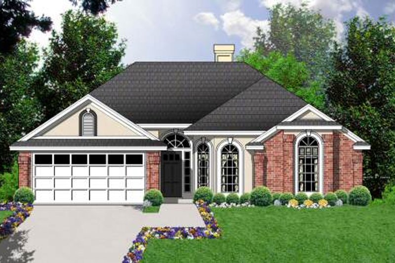 Dream House Plan - Traditional Exterior - Front Elevation Plan #40-403