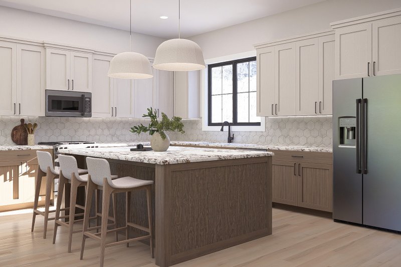 House Blueprint - Interior - Kitchen 1 for Farmhouse House Plan #455-770 - 4 bed, 4.5 bath