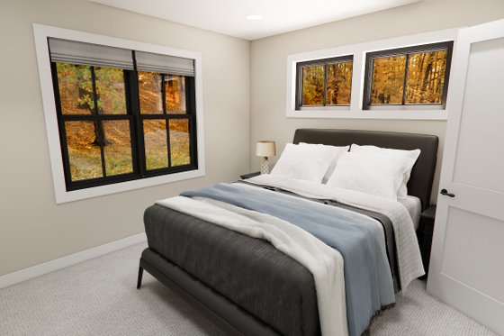 Interior - Bedroom 2 for Bungalow House Plan #51-1384 - 4 bed, 3.5 bath