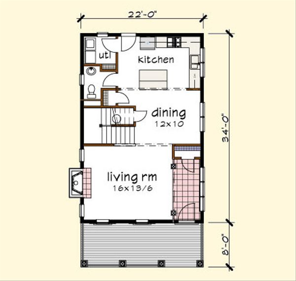 House Design - Traditional Floor Plan - Main Floor Plan #79-272