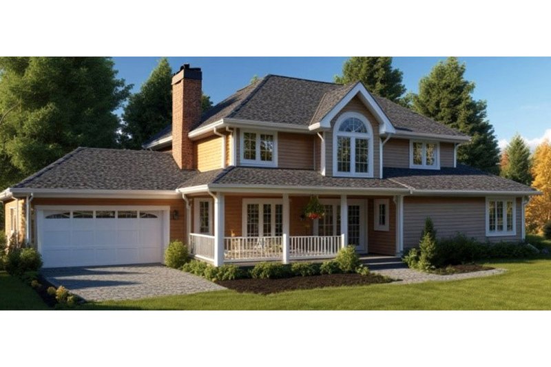 Home Plan - Country Exterior - Front Elevation Plan #3-138