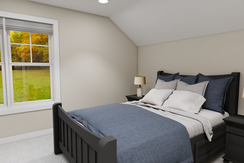 House Blueprint - Interior - Bedroom 4 for Bungalow House Plan #51-1361 - 4 bed, 3.5 bath