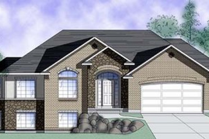 Traditional Style House Plan - 3 Beds 2.5 Baths 1673 Sq/Ft Plan #5-116