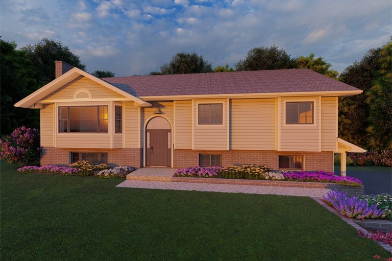 Architectural House Design - Exterior - Other Elevation for Colonial House Plan #126-214 - 4 bed, 3 bath