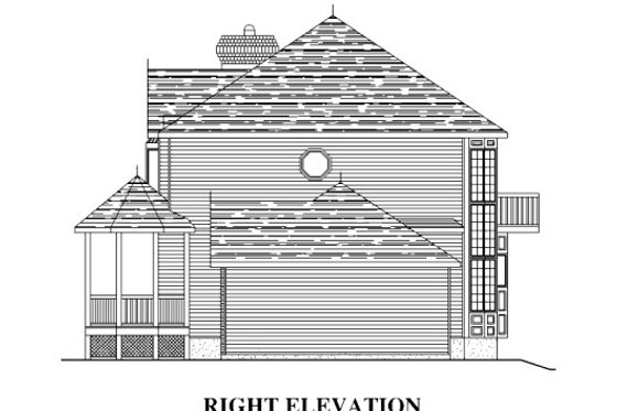 Exterior - Other Elevation for Victorian House Plan #138-354 - 2 bed, 1.5 bath
