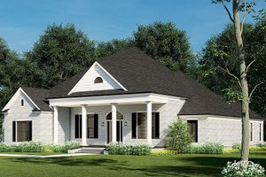 Exterior - Front Elevation 3 for Craftsman House Plan #923-252 - 4 bed, 3 bath